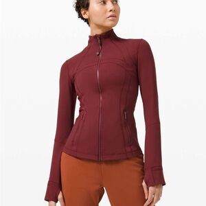 Lululemon Define Jacket Luon. Red Merlot Size 4.Like New